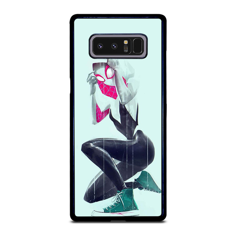 SPIDER VERSE SPIDER GWEN SPIDER WOMAN Samsung Galaxy Note 8 Case Cover