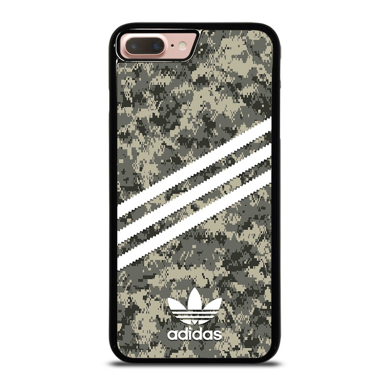 ADIDAS ORIGINALS STRIPES GREY CAMO iPhone 7 / 8 Plus Case Cover