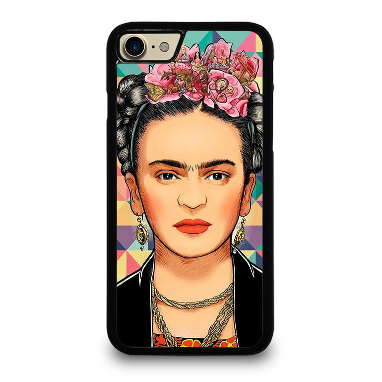 FRIDA KAHLO FACE COLORFUL ART iPhone 7 / 8 Case Cover