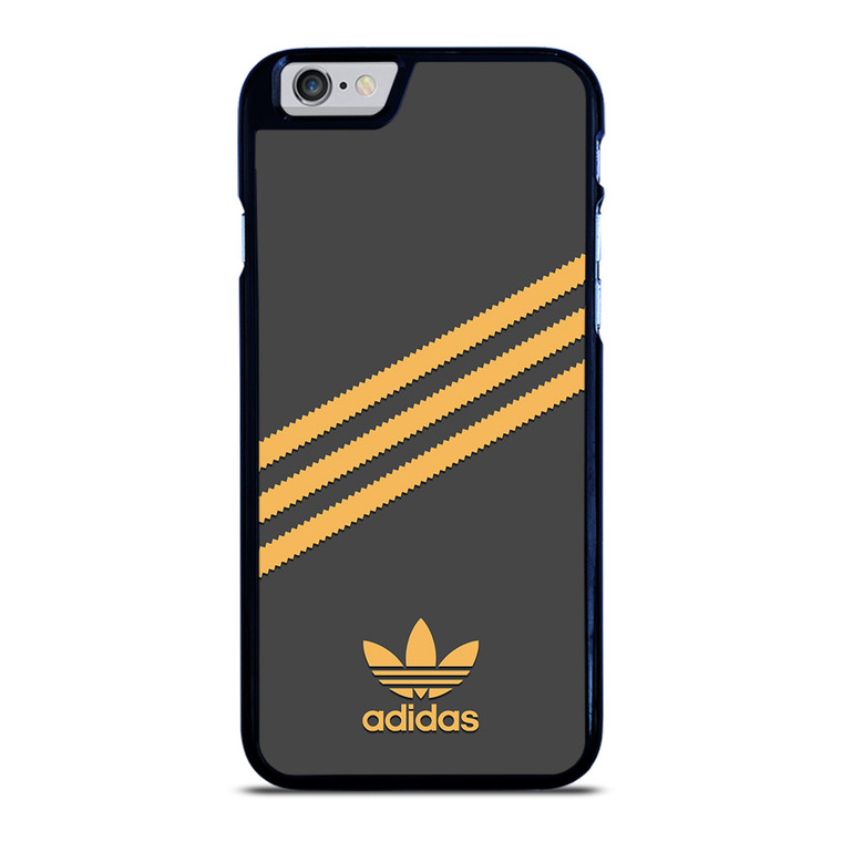 ADIDAS ORIGINALS STRIPES BLACK ORANGE iPhone 6 / 6S Case Cover