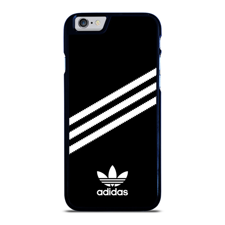 ADIDAS ORIGINALS STRIPES BLACK WHITE iPhone 6 / 6S Case Cover