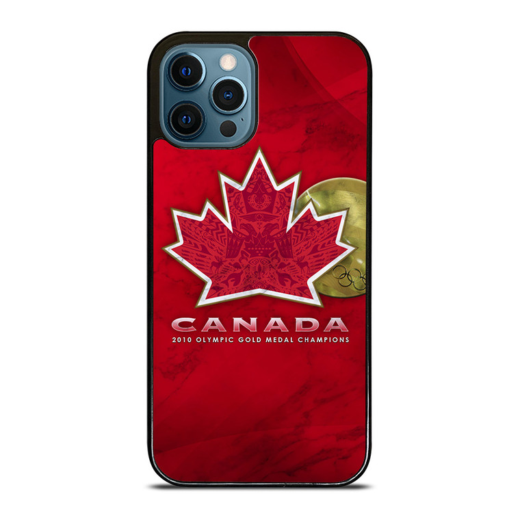 TEAM CANADA HOCKEY LOGO MARBLE iPhone 12 Pro Max Case Cover