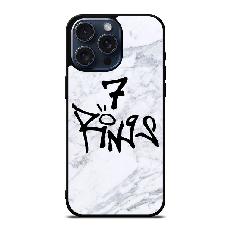 7 RINGS ARIANA GRANDE MARBLE iPhone 15 Pro Max Case Cover