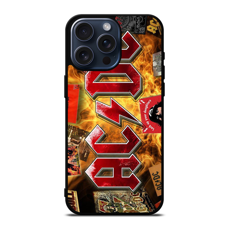 ACDC BAND LOGO ALBUM iPhone 15 Pro Max Case Cover