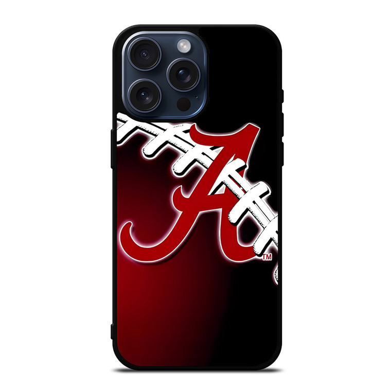 ALABAMA CRIMSON TIDE BAMA LOGO FOOTBALL iPhone 15 Pro Max Case Cover