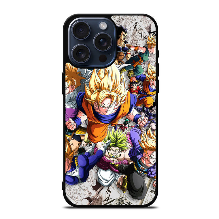 ALL SAIYAN DRAGON BALL iPhone 15 Pro Max Case Cover