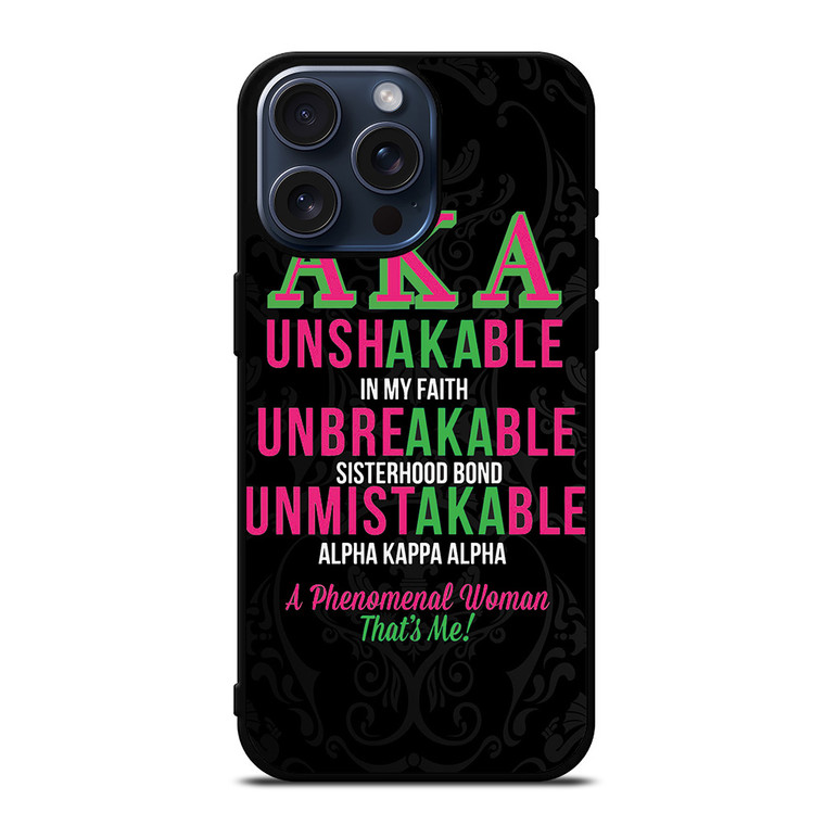 ALPHA KAPPA ALPHA QUOTE iPhone 15 Pro Max Case Cover