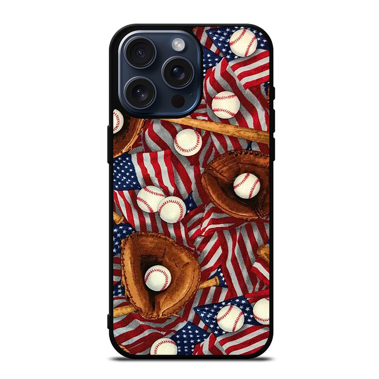 AMERICAN BASEBALL ABSTRACT iPhone 15 Pro Max Case Cover