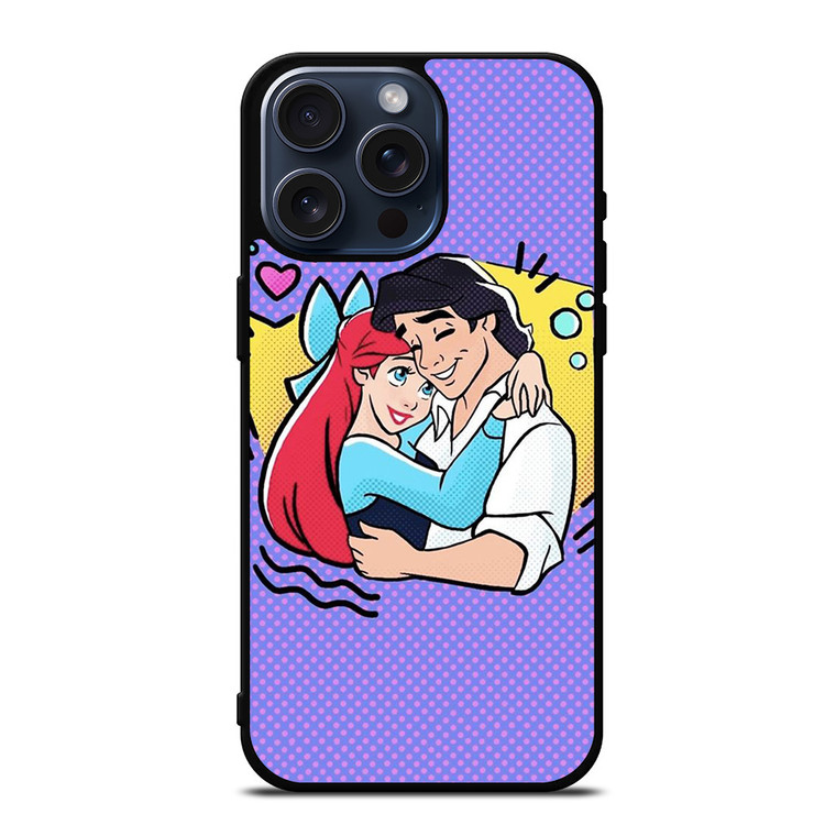 ARIEL AND ERICK THE LITTLE MERMAID CARTOON DISNEY iPhone 15 Pro Max Case Cover
