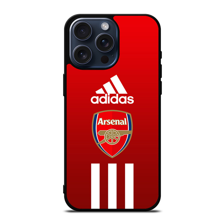 ARSENAL FC ADIDAS STRIPES iPhone 15 Pro Max Case Cover