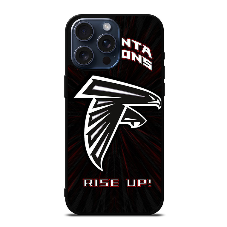 ATLANTA FALCONS RISE UP LOGO iPhone 15 Pro Max Case Cover