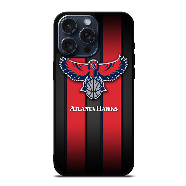 ATLANTA HAWKS STRIPE LOGO iPhone 15 Pro Max Case Cover