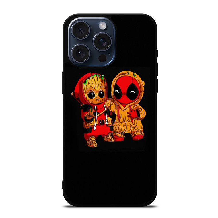 BABY DEADPOOL AND GROOOT iPhone 15 Pro Max Case Cover