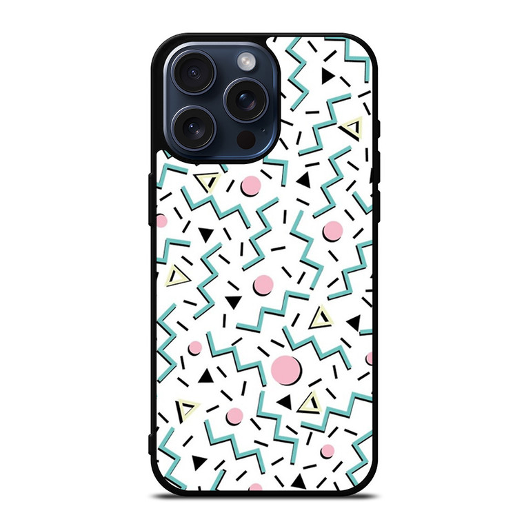 BACK TO 80S PATTERN iPhone 15 Pro Max Case Cover