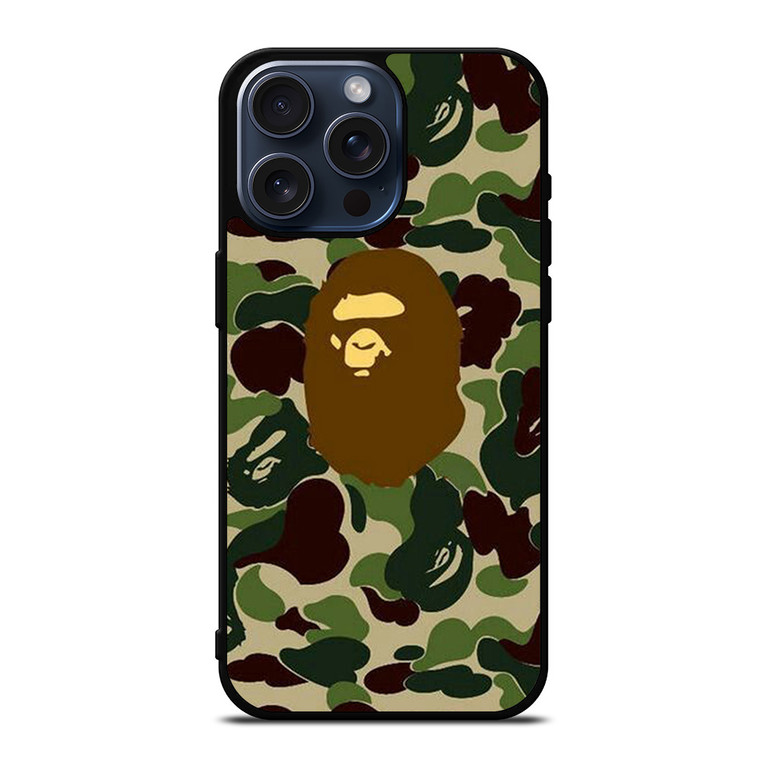 BATHING APE BAPE CAMO iPhone 15 Pro Max Case Cover