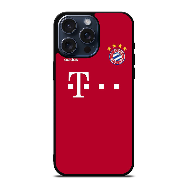 BAYERN MUNCHEN JERSEY LOGO MUNICH FOOTBALL iPhone 15 Pro Max Case Cover