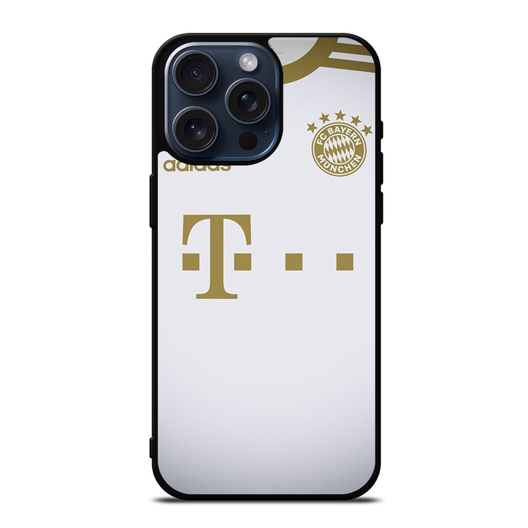 BAYERN MUNCHEN LOGO AWAY JERSEY FOOTBALL iPhone 15 Pro Max Case Cover