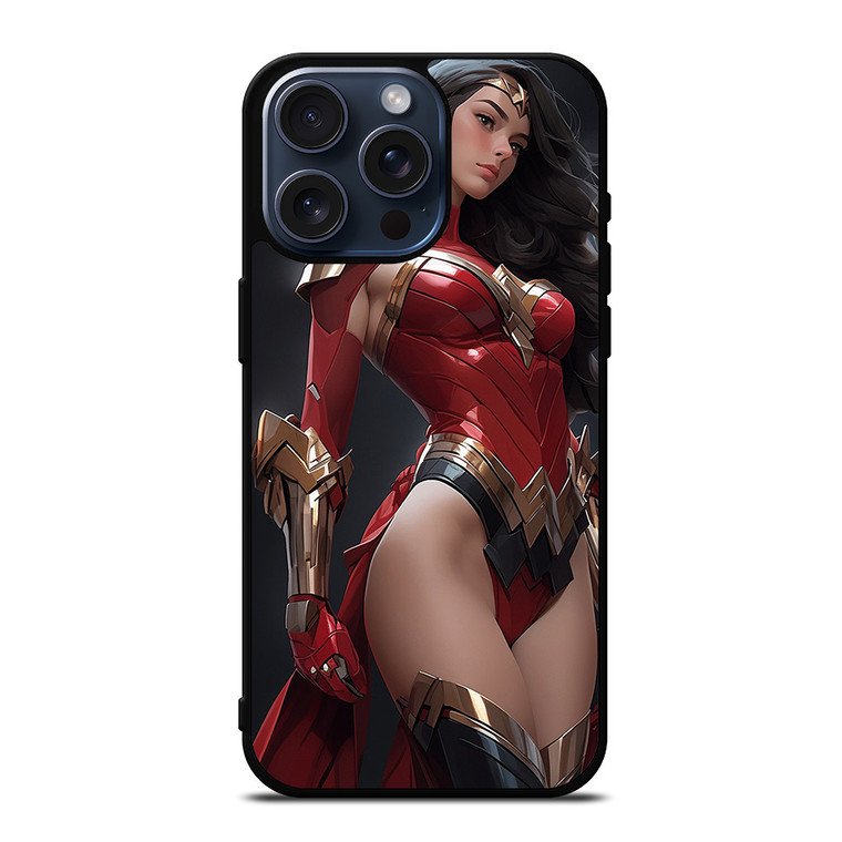 BEAUTIFUL SUPERHERO WONDER WOMAN DC COMIC iPhone 15 Pro Max Case Cover