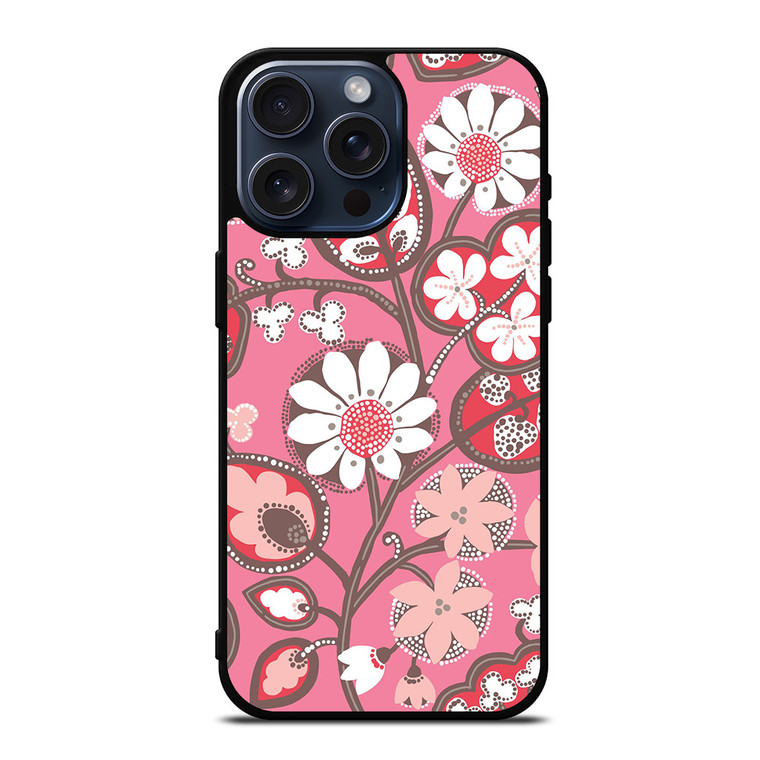 BLUSH PINK VERA BRADLEY PRINT iPhone 15 Pro Max Case Cover