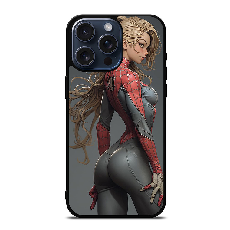CARTOON SPIDER GIRL SEXY MARVEL COMICS iPhone 15 Pro Max Case Cover