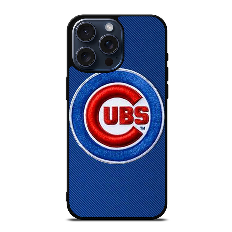 CHICAGO CUBS EMBOIRED LOGO iPhone 15 Pro Max Case Cover