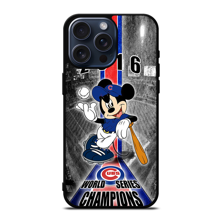 CHICAGO CUBS MICKEY MOUSE iPhone 15 Pro Max Case Cover