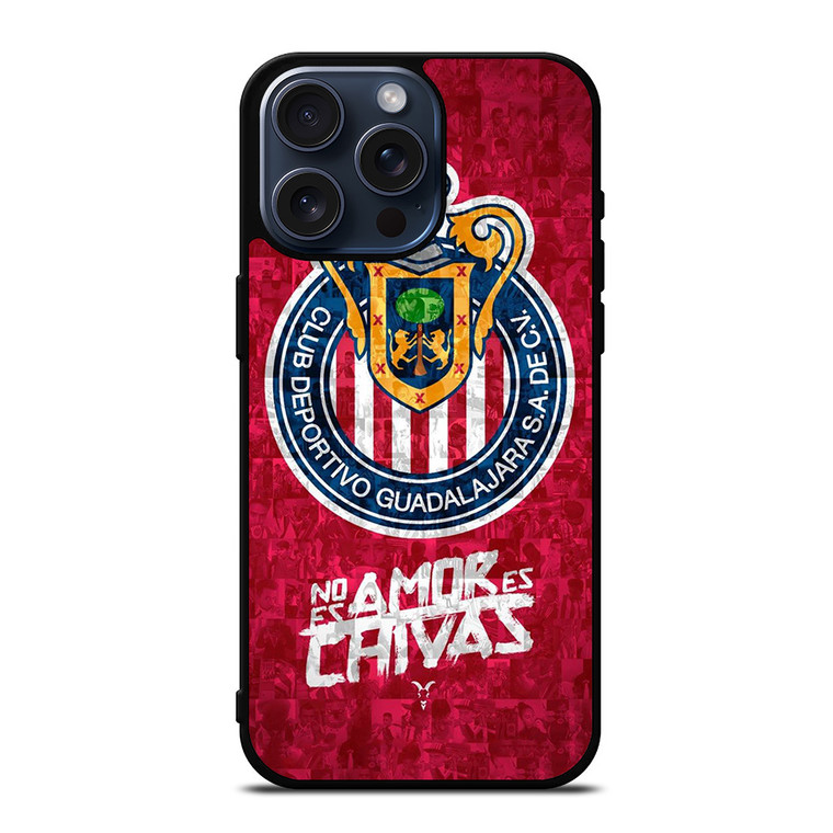 CHIVAS DE GUADALAJARA FOOTBALL CLUB LOGO iPhone 15 Pro Max Case Cover
