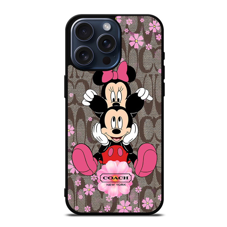 COACH MICKEY MINNIE iPhone 15 Pro Max Case Cover