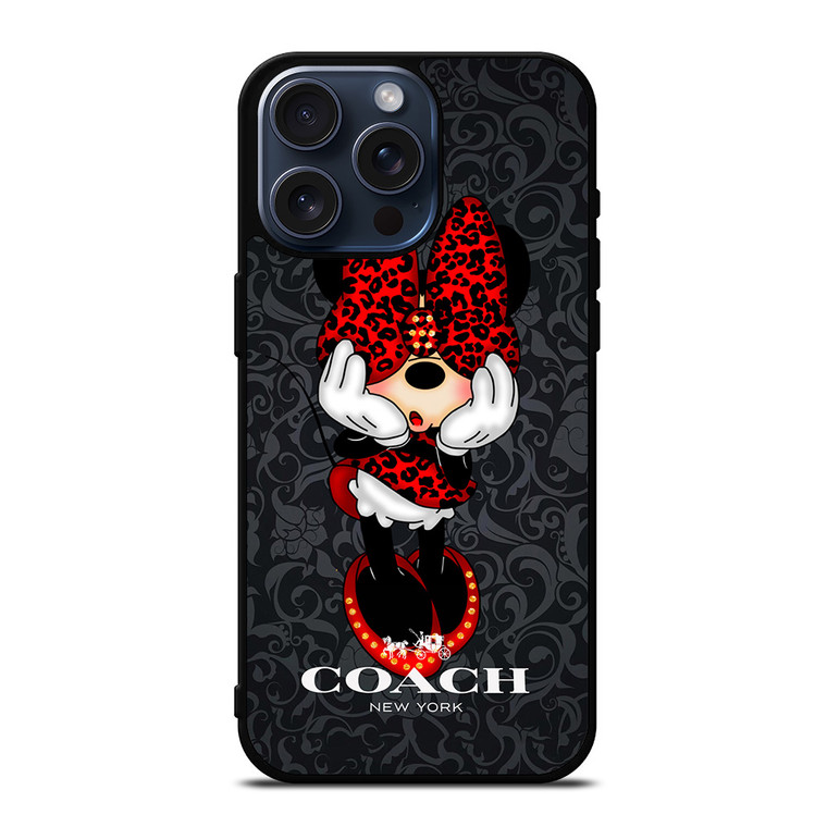 COACH MINNIE MOUSE CARTOON iPhone 15 Pro Max Case Cover