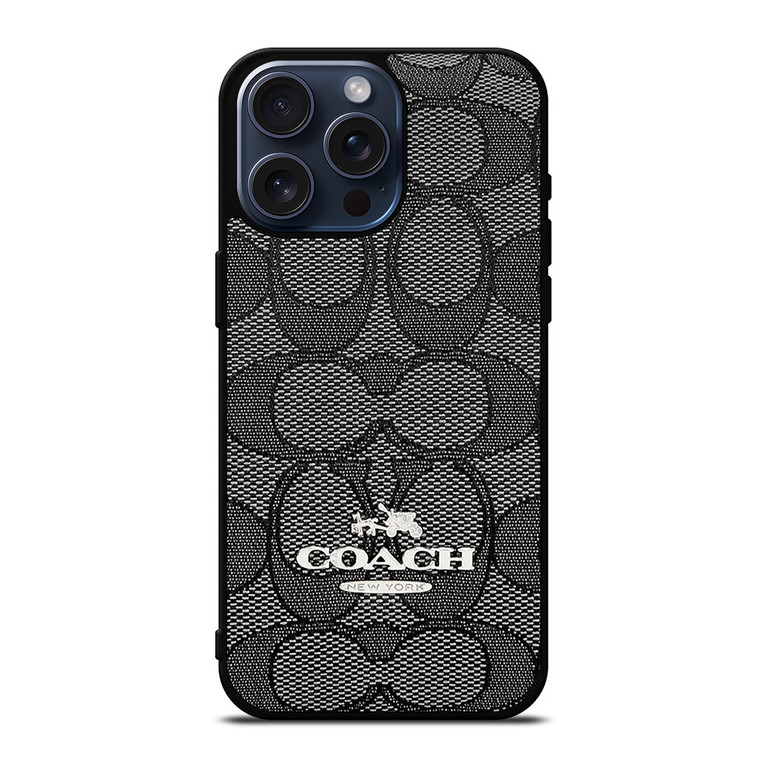 COACH NEW YORK CHARLIE SIGNATURE iPhone 15 Pro Max Case Cover