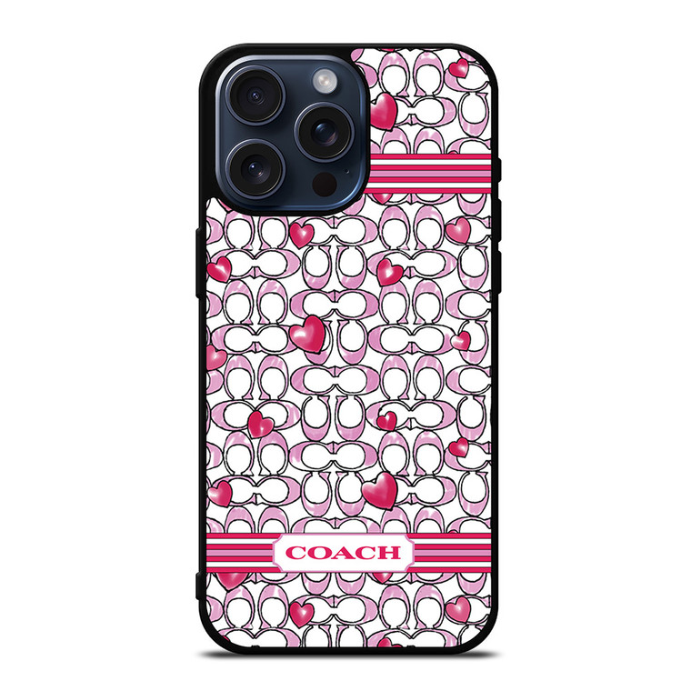 COACH NEW YORK LOVE iPhone 15 Pro Max Case Cover