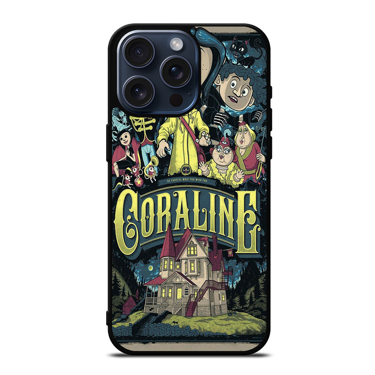 CORALINE CARTOON iPhone 15 Pro Max Case Cover