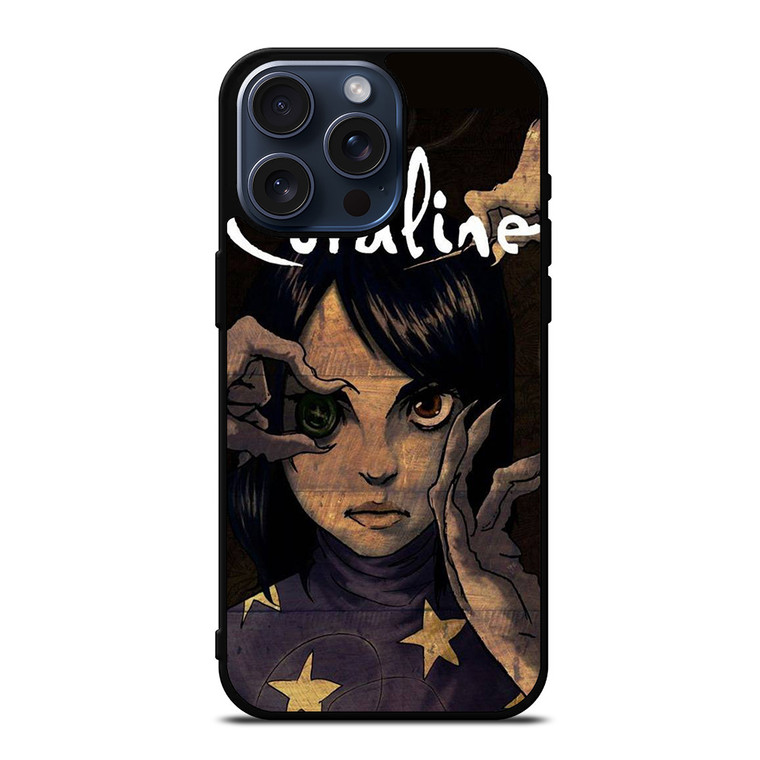 CORALINE FACE CARTOON iPhone 15 Pro Max Case Cover