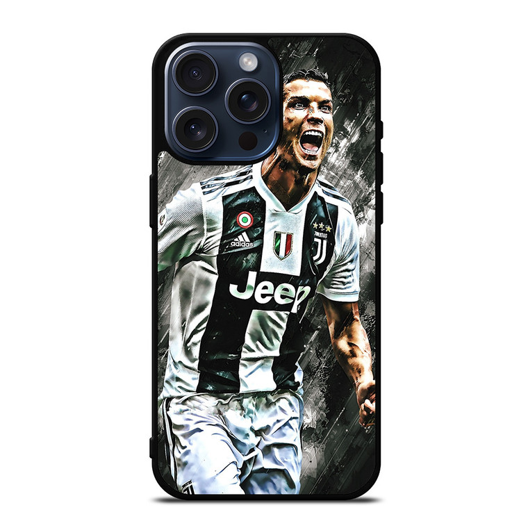 CR7 CRISTIANO RONALDO JUVENTUS FC iPhone 15 Pro Max Case Cover