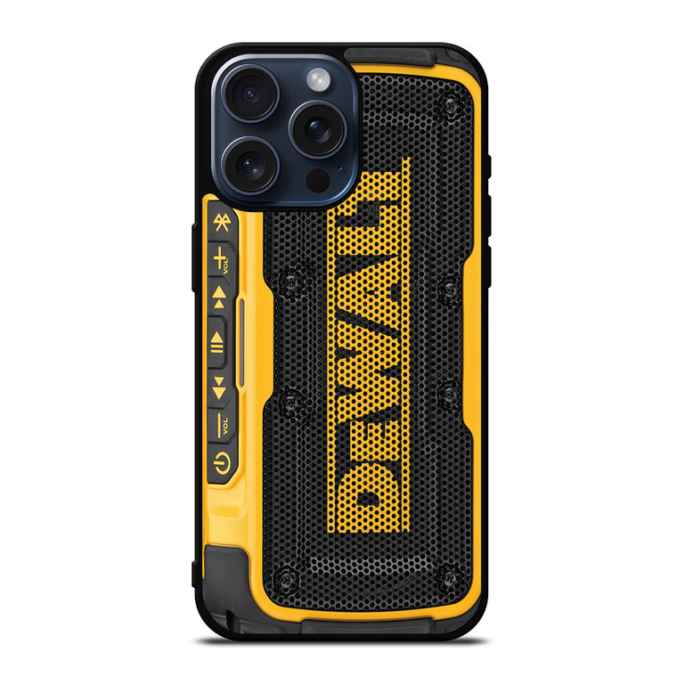 DEWALT SPEAKER JOBSITE iPhone 15 Pro Max Case Cover