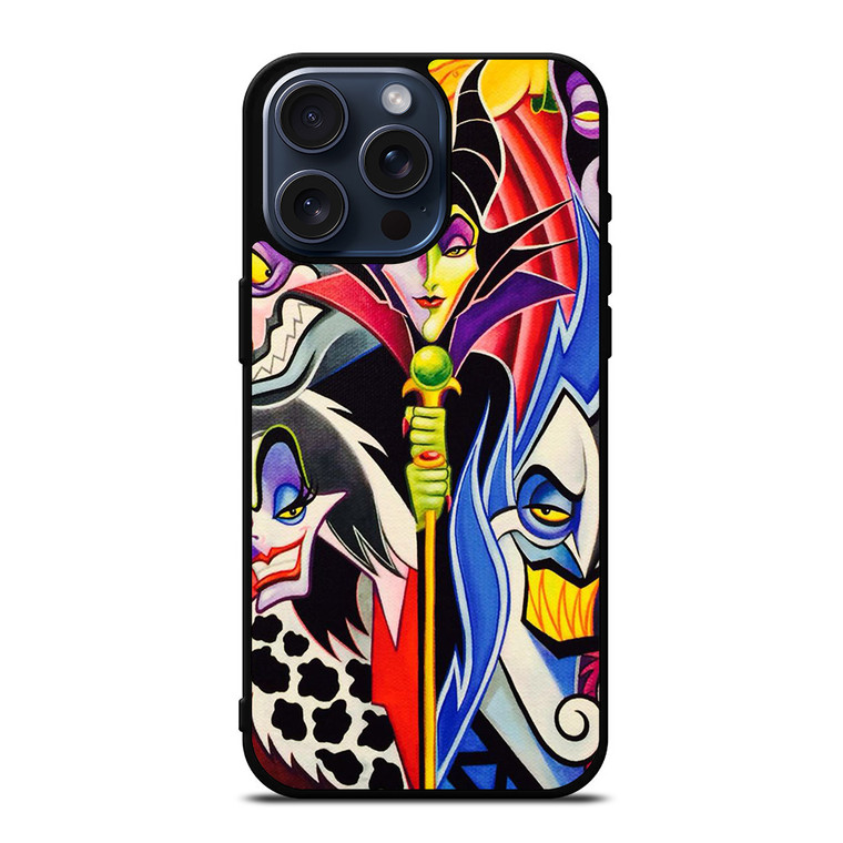 DISNEY VILLAINS CARTOON iPhone 15 Pro Max Case Cover
