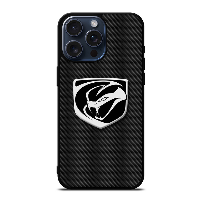 DODGE VIPER LOGO CARBON iPhone 15 Pro Max Case Cover