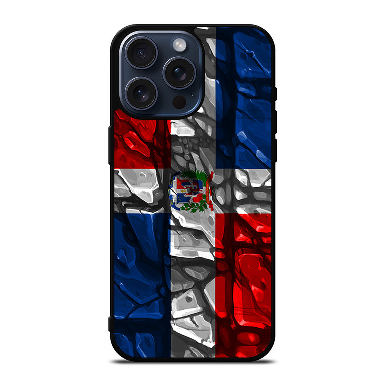 DOMINICAN REPUBLIC FLAG iPhone 15 Pro Max Case Cover