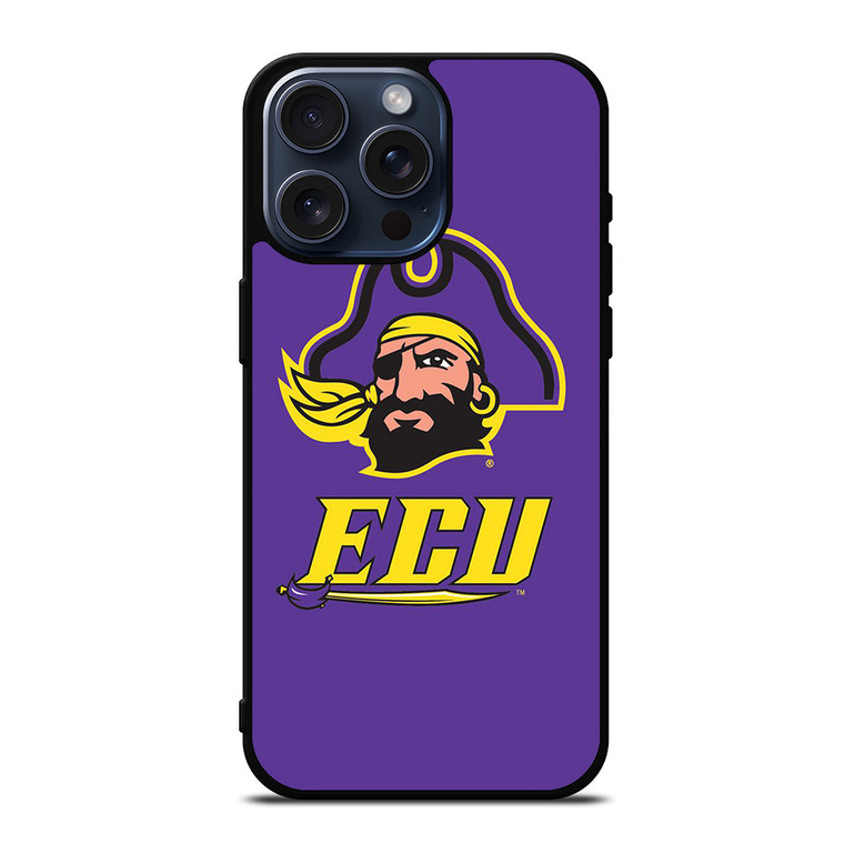 ECU EAST CAROLINA PIRATES UNIVERSITY FOOTBALL ICON iPhone 15 Pro Max Case Cover