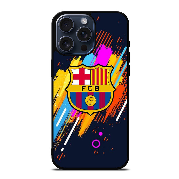 FC BARCELONA ART LOGO iPhone 15 Pro Max Case Cover