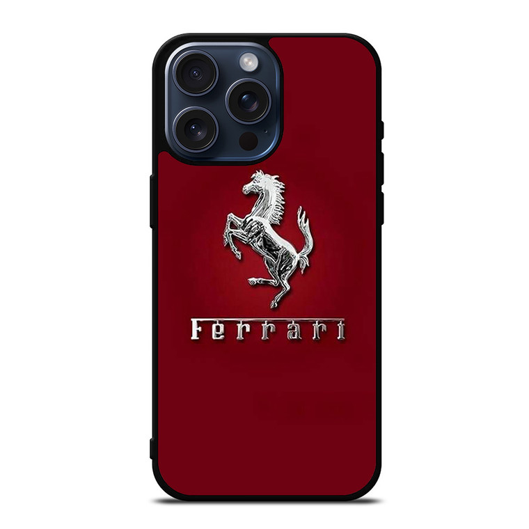 FERRARI LOGO RED iPhone 15 Pro Max Case Cover
