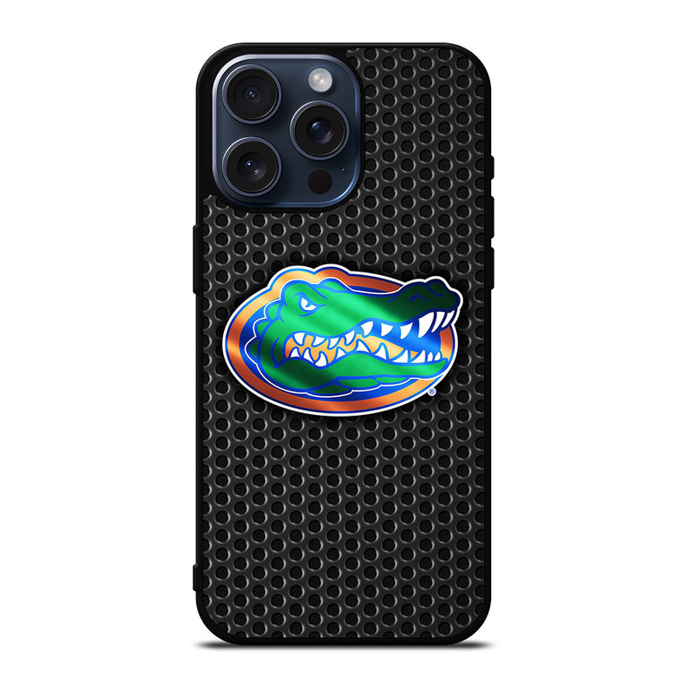 FLORIDA GATORS METAL ICON iPhone 15 Pro Max Case Cover