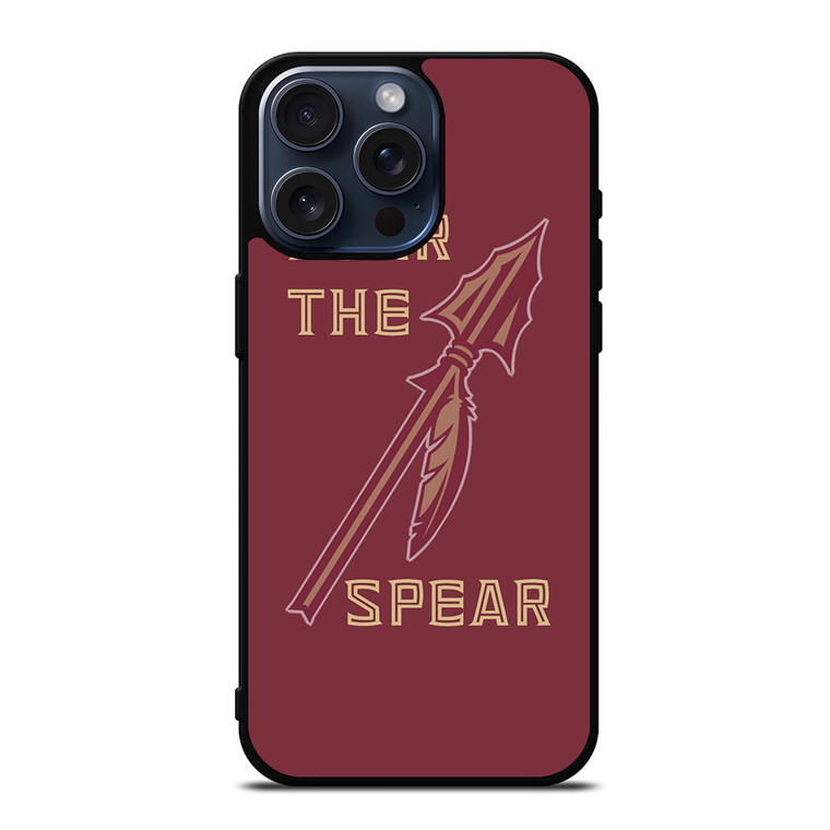FLORIDA STATES UNIVERSITY FSU SEMINOLES LOGO FEAR THE SPEAR iPhone 15 Pro Max Case Cover