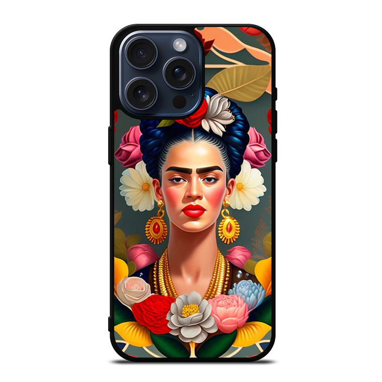 FRIDA KAHLO PAINTING FACE iPhone 15 Pro Max Case Cover