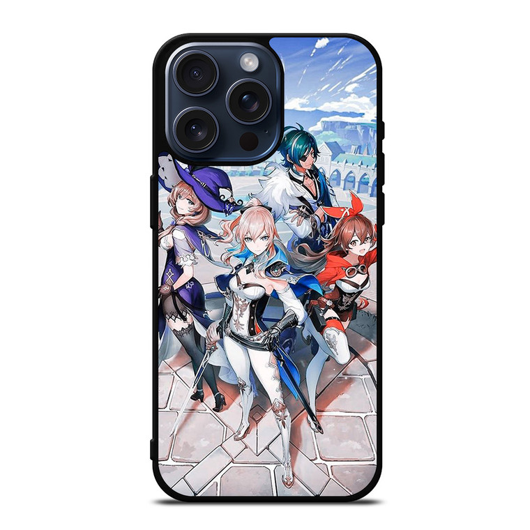 GAME CHARACTERS OF GENSHIN IMPACT iPhone 15 Pro Max Case Cover