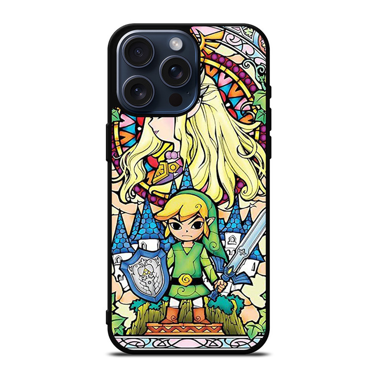 GAMES LEGEND OF ZELDA GLASS ART iPhone 15 Pro Max Case Cover