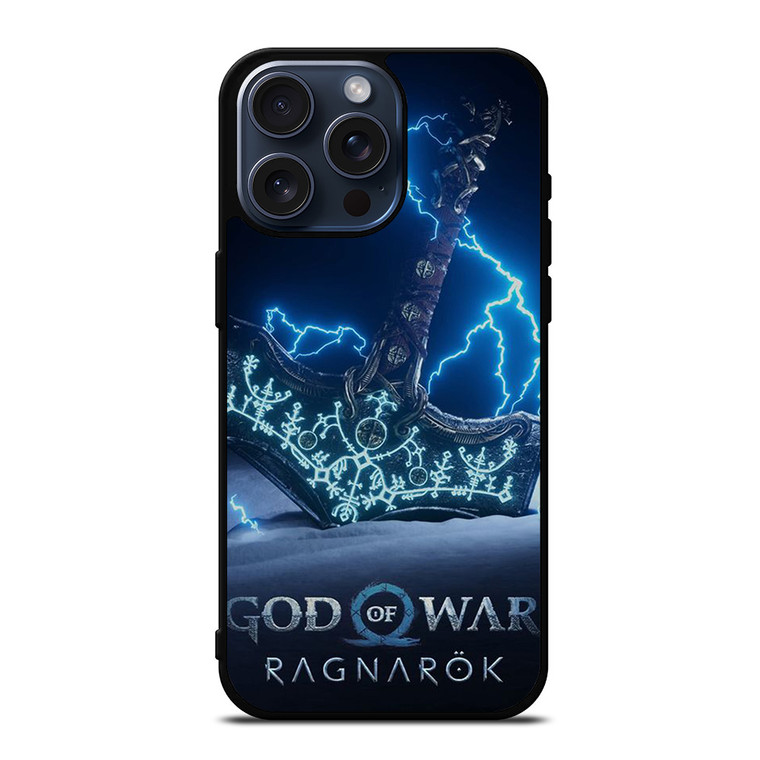 GOD OF WAR RAGNAROK THOR HAMMER iPhone 15 Pro Max Case Cover