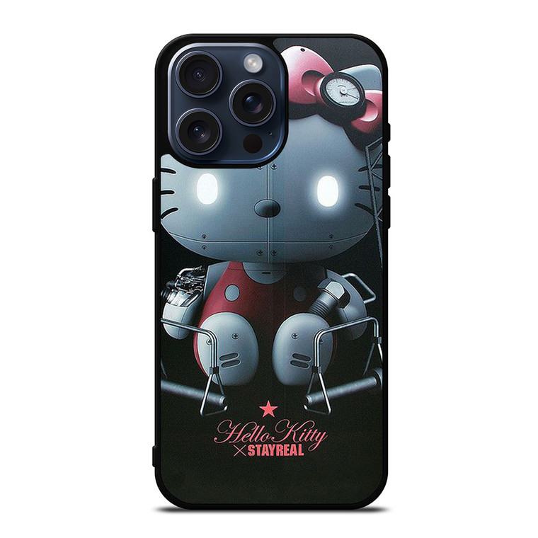 HELLO KITTY STAYREAL ROBOT iPhone 15 Pro Max Case Cover