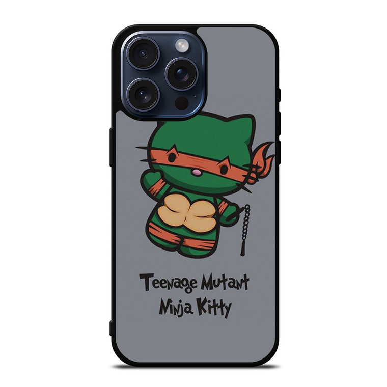 HELLO KITTY TMNT TEENAGE MUTANT NINJA KITTY iPhone 15 Pro Max Case Cover