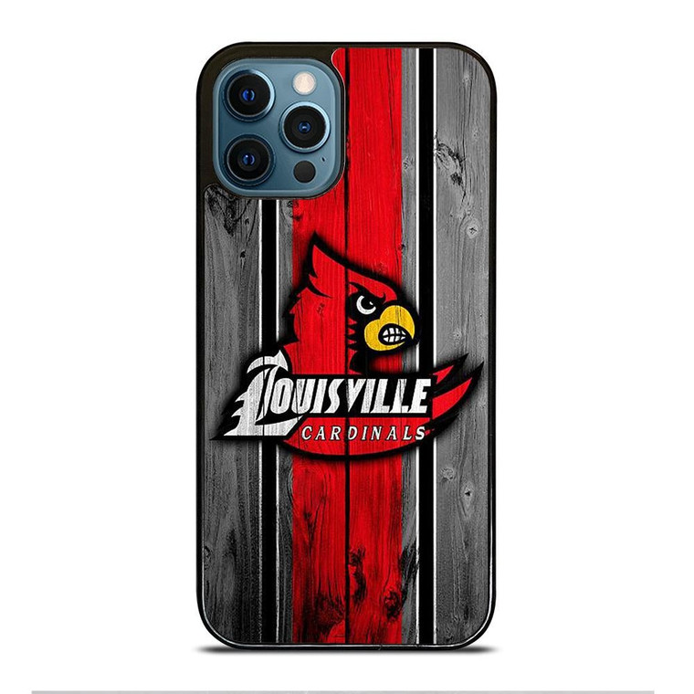 UNIVERSITY OF LOUISVILLE  WOODEN LOGO iPhone 12 Pro Max Case Cover